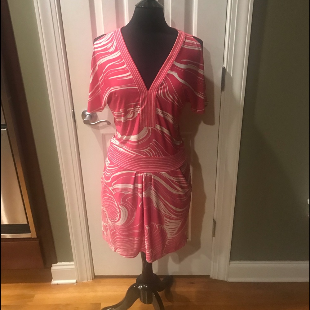 Pink and White Dress